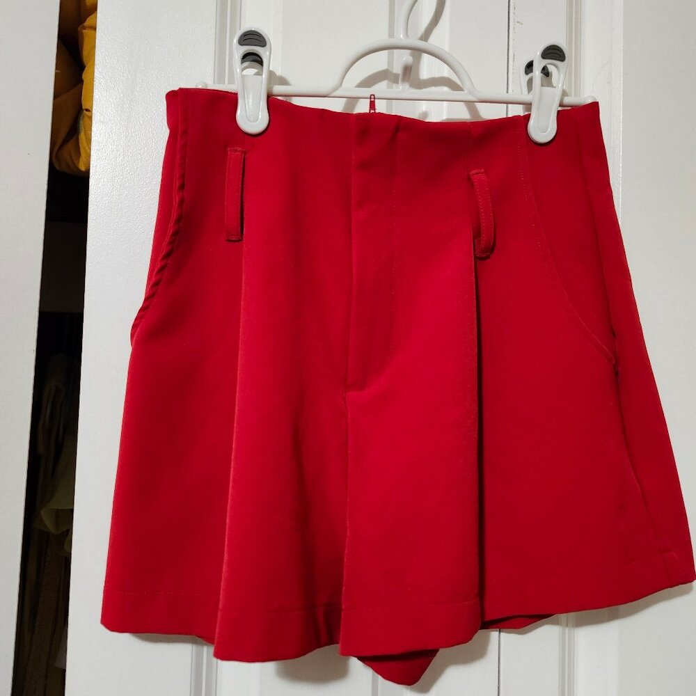 Vibrant Red Shorts